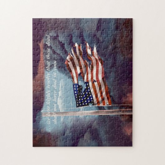 しか落ちたし煙忘れと引き裂かれた旗ではない ジグソーパズル (縦)