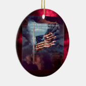 しか落ちたし煙忘れと引き裂かれた旗ではない セラミックオーナメント (右)