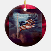 しか落ちたし煙忘れと引き裂かれた旗ではない セラミックオーナメント (裏面)