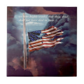 しか落ちたし煙忘れと引き裂かれた旗ではない タイル (正面)