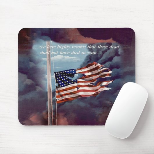 しか落ちたし煙忘れと引き裂かれた旗ではない マウスパッド (マウス)