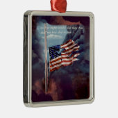 しか落ちたし煙忘れと引き裂かれた旗ではない メタルオーナメント (右)