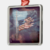 しか落ちたし煙忘れと引き裂かれた旗ではない メタルオーナメント (左)