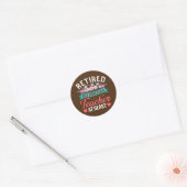 しか退職したし、永遠にハートの先生先生 ラウンドシール (封筒)