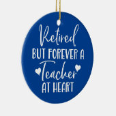 しか退職したし、永遠にハートの先生 セラミックオーナメント (右)
