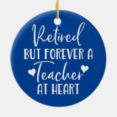 しか退職したし、永遠にハートの先生 セラミックオーナメント (裏面)