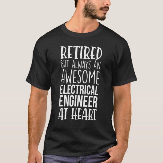 しか退職したし、電素晴らし気技師は退職 Tシャツ (正面)