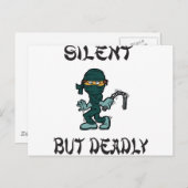 しか静かし致命的な忍者 ポストカード (正面/裏面)