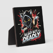 しか静かし、死ぬほど可愛いおもしろい忍者 フォトプラーク (正面)