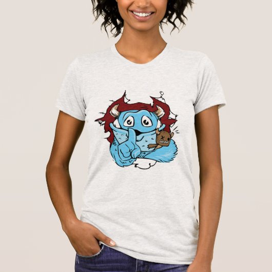 しか風変わりしおもしろいてモンスターシャツは Tシャツ (正面)