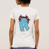 しか風変わりしおもしろいてモンスターシャツは Tシャツ (裏面)