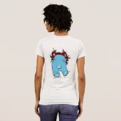 しか風変わりしおもしろいてモンスターシャツは Tシャツ (裏面フル)