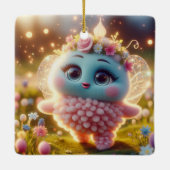 しか風変わりし可愛い セラミックオーナメント (裏面)