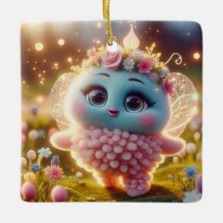 しか風変わりし可愛い セラミックオーナメント