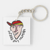 しか風変わりし、人間は キーホルダー (裏面)