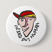 しか風変わりし、人間は 缶バッジ (正面)