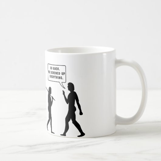 しくじりましたEveyrthingを私達は行きます コーヒーマグカップ (右)