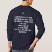 しし座、ホロスコープ、 Tシャツ (裏面)