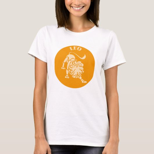 しし座 星座 占い 占星術 Tシャツ (正面)