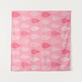 しずくの水滴を伴うシームレスなパターン タペストリー (正面(横))