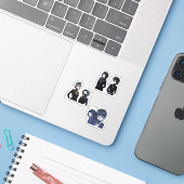 しずくフェイタンhxanime sticker pack シール (ノートパソコンとiPhone)