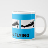 〜したいと思飛んでいるう ジャンボコーヒーマグカップ (右)