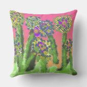 しだれるパターンが咲き誇る アウトドアクッション (裏面)