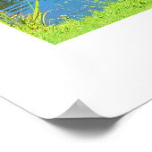 しだれ柳と湖 ポスター (角)