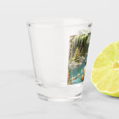 しだれ柳の中のカナダゲーゼ ショットグラス (左)