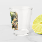 しだれ柳の中のカナダゲーゼ ショットグラス (右)