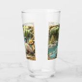 しだれ柳の中のカナダゲーゼ タンブラーグラス (左)