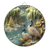 しだれ柳の中のカナダゲーゼ ダーツボード (正面)