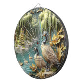 しだれ柳の中のカナダゲーゼ ダーツボード (正面右)