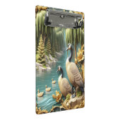 しだれ柳の中のカナダゲーゼ ミニクリップボード (アングル)