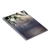 しだれ柳の木とメイソンの瓶のライトエレガント ノートブック (右側)