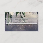 しだれ柳の木とメイソンの瓶のライトエレガント 名刺 (裏面)