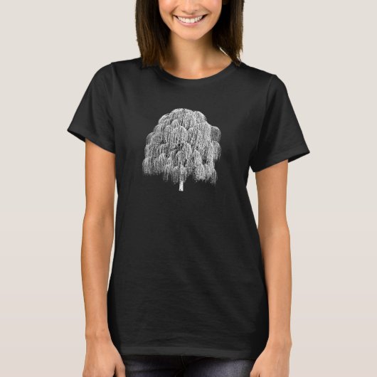 しだれ柳の木のアーバーデイ Tシャツ (正面)