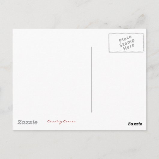 しだれ柳の木の間の池 ポストカード (裏面)