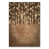 しだれ柳の木ビンテージ結婚式の挿入カード テーブルナンバー (裏面)