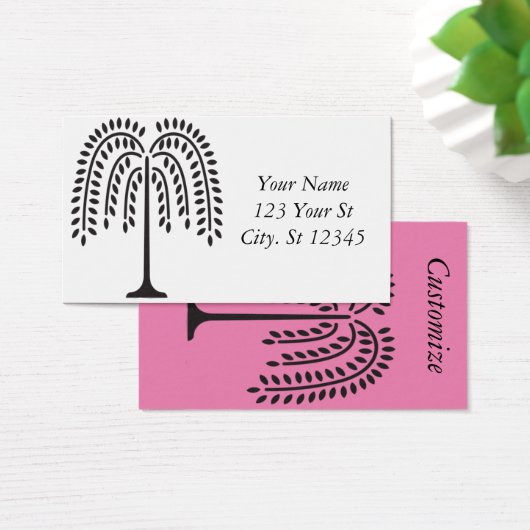 しだれ柳シルエットThunder_Cove (デスク)