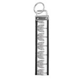 しだれ柳シルエットThunder_Cove リストバンドキーホルダー (鍵トップ)