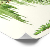 しだれ柳結婚の座席表36"x24" ポスター (角)