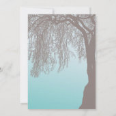 しだれ柳結婚の木 招待状 (裏面)