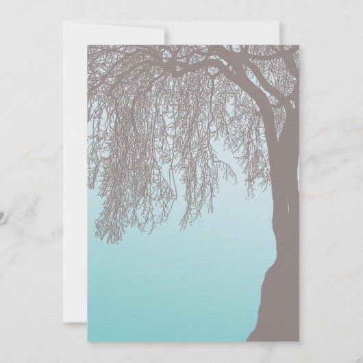 しだれ柳結婚の木 招待状 (裏面)