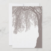 しだれ柳結婚の木 招待状 (裏面)