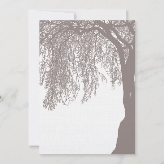 しだれ柳結婚の木 招待状 (裏面)