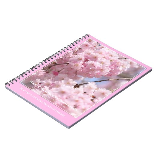 しだれ桜の写真ノートブック ノートブック (左側)
