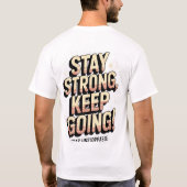 「しっかりして保くれ! – インフやる気を起こさせるリアット Tシャツ (裏面)