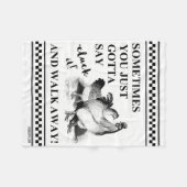 「しっかりしろ！」 フリースブランケット (正面(横))