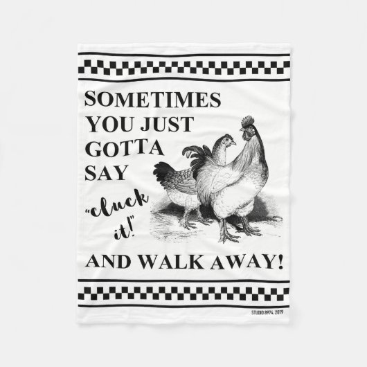 「しっかりしろ！」 フリースブランケット (正面)